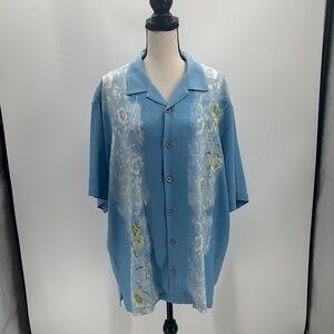 UEC Vintage Tommy Bahama silk Hawaiian shirt coconut buttons XL g
